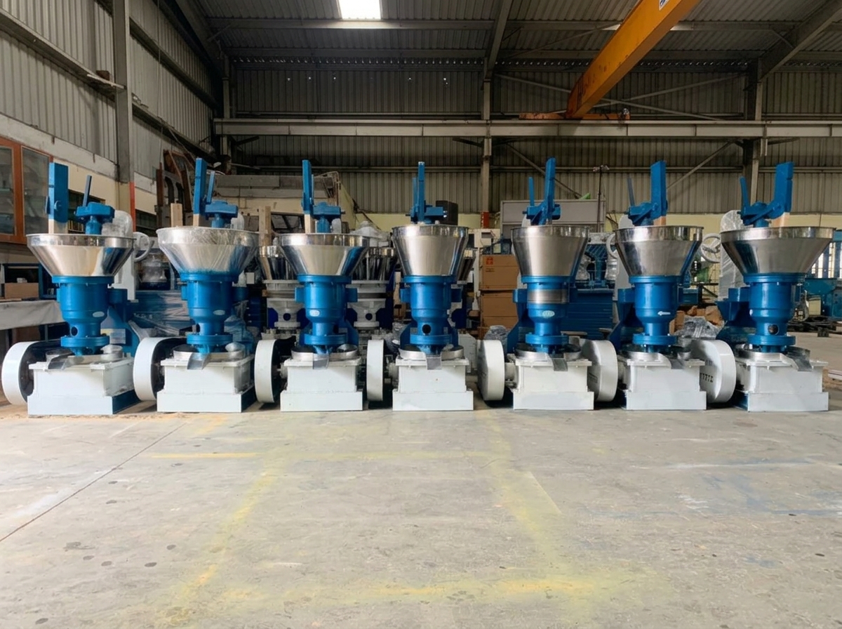 Oil press machines in production facility