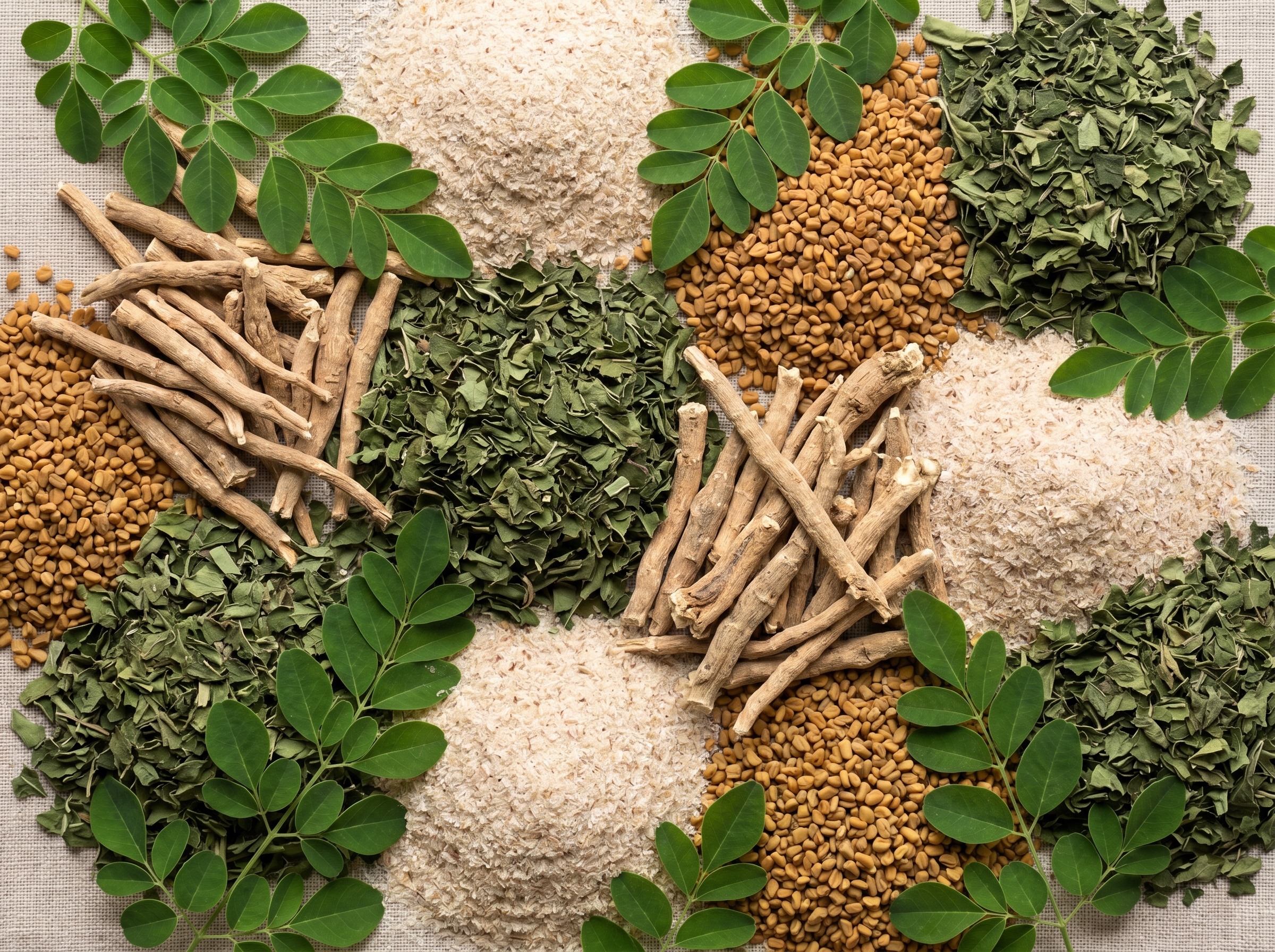 Dried herbs and medicinal botanicals